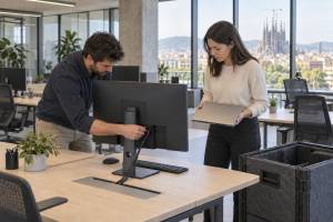 Cambio de oficina en Barcelona: cómo coordinar equipos, proveedores y tecnología sin imprevistos