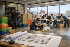 Cómo minimizar el tiempo de inactividad en una mudanza de oficina: plan de traslado por fases